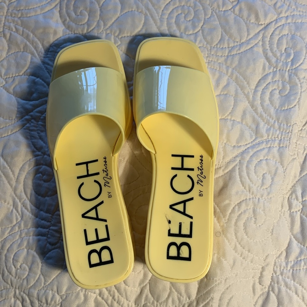 Beach by Matisse Platform Jelly slide sandals size 9 - Picture 4 of 10